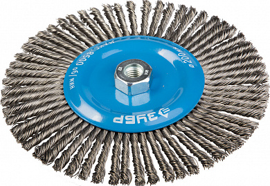 Купить ЗУБР  200 мм, стальная проволока 0.5 мм, щетка дисковая для УШМ (35192-200) в интернет-магазине zubr-vrn в Воронеже