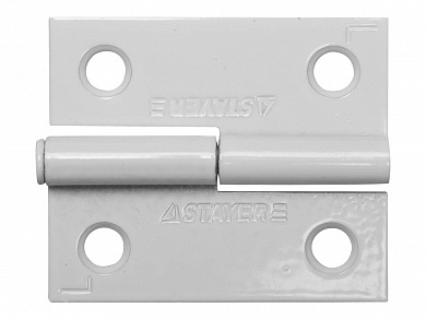 Купить STAYER  50 x 43 x 1.8 мм, разъемная, левая, цвет белый, карточная петля (37613-50-2L) в интернет-магазине zubr-vrn в Воронеже