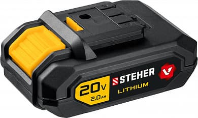 Купить STEHER V1, 20 В, 2.0 А·ч, аккумуляторная батарея (V1-20-2) в интернет-магазине zubr-vrn в Воронеже