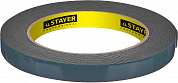 STAYER 12 мм, 5 м, черная, на вспененной основе, двухсторонняя клейкая лента, Professional (12233-12-05)