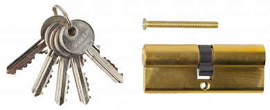 Купить ЗУБР 80 мм, цвет латунь, 5-PIN, тип ключ-ключ, цилиндровый механизм (52101-80-1) в интернет-магазине zubr-vrn в Воронеже