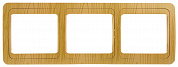 СВЕТОЗАР Гамма, горизонтальная, цвет ольха, тройная, накладная панель (SV-54148-A)