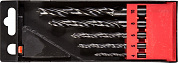 ЗУБР 5 шт(4-5-6-8-10 мм), набор спиральных сверл по дереву, М-образная заточка