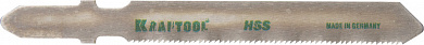 Купить KRAFTOOL T118G, EU-хвост., по металлу HSS, шаг 0.9 мм, 50 мм, 2 шт, полотна для лобзика (159551-0,9) в интернет-магазине zubr-vrn в Воронеже