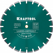 KRAFTOOL Laser-Asphalt, 500 мм, (25.4/20 мм, 10 х 4.5 мм), сегментный алмазный диск (36687-500)