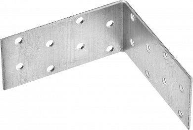 Купить ЗУБР УКР-2.0, 40 x 80 x 80 x 2 мм, цинк, равносторонний крепежный уголок (310206-040-080) в интернет-магазине zubr-vrn в Воронеже