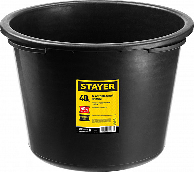 Купить STAYER  40 л, круглый строительный таз (06098-40) в интернет-магазине zubr-vrn в Воронеже