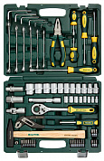 KRAFTOOL  EXTREM-66, 66 предм., (1/2"+1/4"), универсальный набор инструмента (27976-H66)
