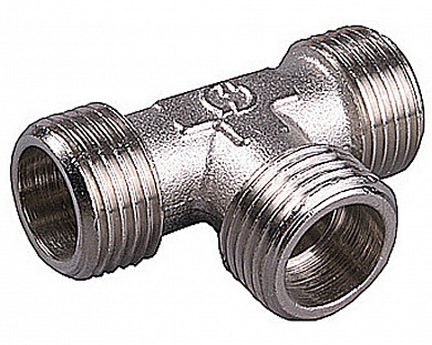 Купить GENERAL FITTINGS наружная резьба 3/4″, никель, тройник (51051-3/4) в интернет-магазине zubr-vrn в Воронеже