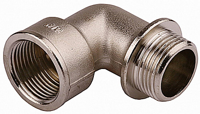 Купить GENERAL FITTINGS 1/2″, никель, уголок (51071-G/S-1/2) в интернет-магазине zubr-vrn в Воронеже