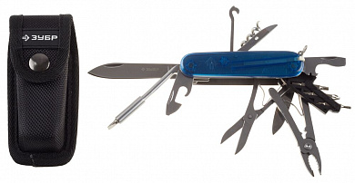 Купить ЗУБР 17 в 1, пластиковая рукоятка, складной, многофункциональный нож (47787) в интернет-магазине zubr-vrn в Воронеже