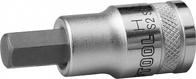Купить Торцовая бита-головка KRAFTOOL ″INDUSTRIE QUALITAT″, материал S2, HEX, сатинированная, 1/2″, H10 в интернет-магазине zubr-vrn в Воронеже