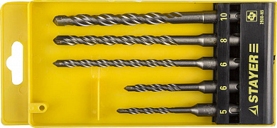 Купить STAYER 5 шт: 5/6x110. 6/8/10х160 мм, набор SDS-plus буров, Professional (2930-H5) в интернет-магазине zubr-vrn в Воронеже