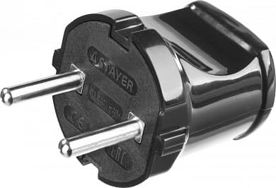 Купить STAYER MAXElectro, черная 6 А/220 В, 1300 Вт, прямая вилка (55150-B) в интернет-магазине zubr-vrn в Воронеже