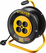 STAYER MS-207, ПВС, 2 х 0.75 мм2, 30 м, 2200 Вт, удлинитель на катушке (55073-30)