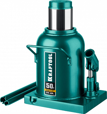 Купить KRAFTOOL KRAFT-LIFT, 50 т, 270 - 420 мм, бутылочный гидравлический домкрат (43462-50) в интернет-магазине zubr-vrn в Воронеже