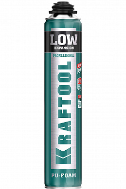Купить KRAFTOOL LOW EXPANSION, 800 мл, пистолетная, всесезонная, SVS, не залипающий клапан, выход до 50 л, монтажная пена (41181) в интернет-магазине zubr-vrn в Воронеже
