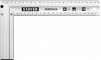 Купить STAYER 250 мм, жесткий столярный угольник, Professional (3432-25) в интернет-магазине zubr-vrn в Воронеже