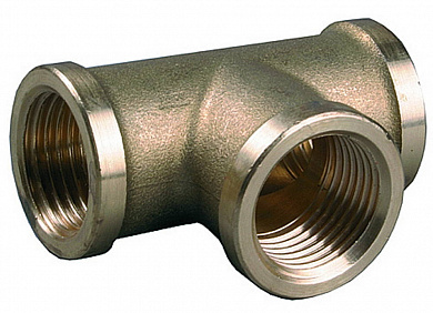 Купить GENERAL FITTINGS внутренняя резьба 3/4″, латунь, тройник (51055-3/4) в интернет-магазине zubr-vrn в Воронеже