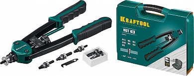 Купить KRAFTOOL NUT-12, М3 - М12, 380 мм, резьбовой двуручный заклепочник в кейсе (31183) в интернет-магазине zubr-vrn в Воронеже