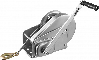 Купить ЗУБР 1.3 т, 8 м, ручная барабанная подъемная тросовая лебедка, Профессионал (43117-1.3) в интернет-магазине zubr-vrn в Воронеже