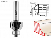 ЗУБР 22.2 x 13 мм, радиус 4.8 мм, фреза кромочная калевочная №2, Профессионал (28785-22.2)