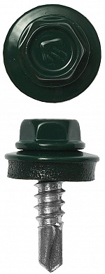 Купить ЗУБР СКМ 6005, 25 х 5.5 мм, зелёный насыщ., 1800 шт (10,4 кг.), кровельный саморез, Профессионал (4-300310-55-025-6005) в интернет-магазине zubr-vrn в Воронеже