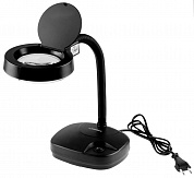 STAYER MagPro, 3-х/8-ми кратное увеличение, с подсветкой, питание от сети 220В, на гибком штативе, лупа, Professional (40531)