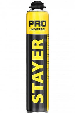 Купить STAYER PRO, 750 мл, пистолетная, выход до 35 л, всесезонная, монтажная пена, Professional (41135) в интернет-магазине zubr-vrn в Воронеже