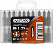 MIRAX PH1, 25 мм, 20 шт, биты (26251-1-25-20)
