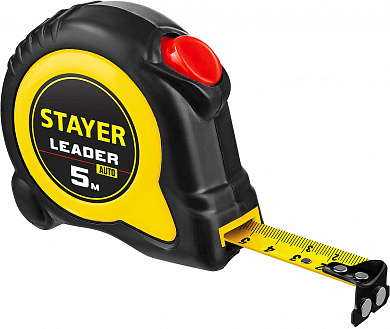 Купить STAYER Leader, 5 м х 25 мм, рулетка с автостопом, Professional (3402-5) в интернет-магазине zubr-vrn в Воронеже