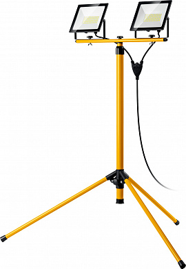 Купить STAYER LED-MAX, 2 х 50 Вт, 6500 К, IP 65, 1.6 м, светодиодные прожекторы на штативе (56925-2-50) в интернет-магазине zubr-vrn в Воронеже