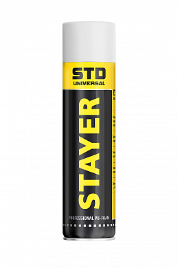 Купить STAYER STD, 500 мл, адаптерная, выход до 10 л, монтажная пена, Professional (41130) в интернет-магазине zubr-vrn в Воронеже