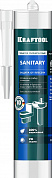 KRAFTOOL SANITARY, 300 мл, прозрачный, санитарный силиконовый герметик (41255-2)