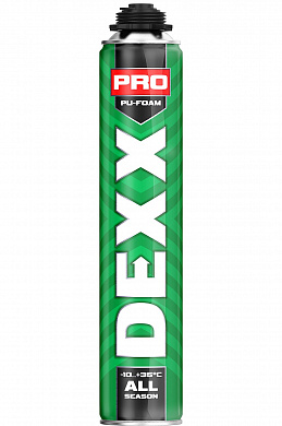 Купить DEXX PRO, 750 мл, пистолетная, всесезонная, выход до 30 л, монтажная пена (41126) в интернет-магазине zubr-vrn в Воронеже