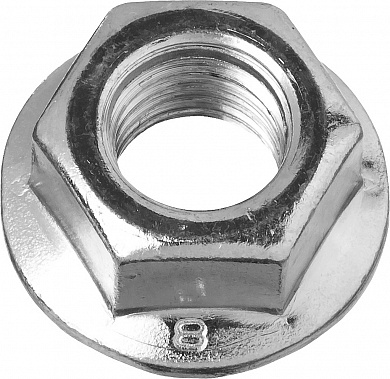 Купить ЗУБР DIN 6923, кл. пр. 6, M12, цинк, 5 кг, гайка с фланцем (303630-12) в интернет-магазине zubr-vrn в Воронеже