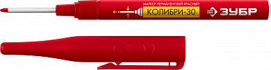Купить ЗУБР Колибри-30 красный, наконечник L 30 мм, ᴓ 2.8 мм, перманентный маркер для отверстий (06338-3) в интернет-магазине zubr-vrn в Воронеже
