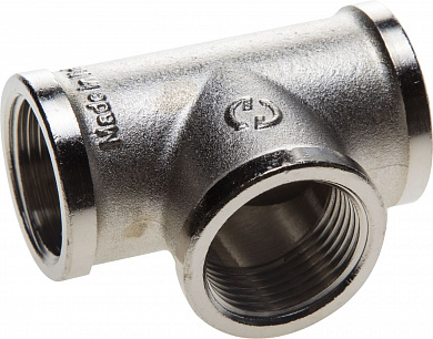 Купить GENERAL FITTINGS внутренняя резьба 3/4″, никель, тройник (51052-3/4) в интернет-магазине zubr-vrn в Воронеже