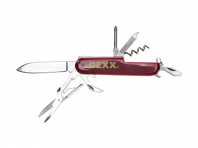 Купить DEXX 10 функций, складной, пластиковая рукоятка, многофункциональный нож (47645) в интернет-магазине zubr-vrn в Воронеже