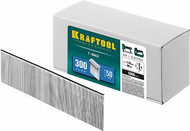 Купить KRAFTOOL гвозди тип 300 (47/J/ F), 50 мм, калибр 18GA. 5000 шт (31785-50) в интернет-магазине zubr-vrn в Воронеже