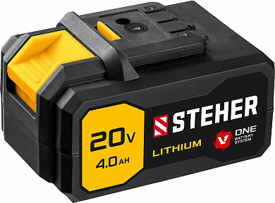 Купить STEHER V1, 20 В, 4.0 А·ч, аккумуляторная батарея (V1-20-4) в интернет-магазине zubr-vrn в Воронеже
