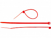 Кабельные стяжки красные КС-К1, 2.5 x 150 мм, 100 шт, нейлоновые, ЗУБР Профессионал