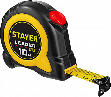Купить STAYER Leader, 10 м х 25 мм, рулетка с автостопом, Professional (3402-10-25) в интернет-магазине zubr-vrn в Воронеже
