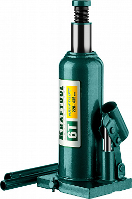 Купить KRAFTOOL KRAFT-LIFT, 6 т, 216 - 413 мм, бутылочный гидравлический домкрат (43462-6) в интернет-магазине zubr-vrn в Воронеже