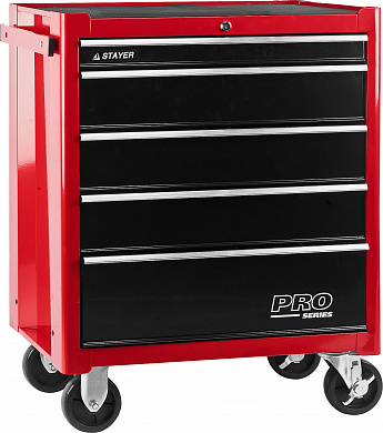 Купить STAYER 688 х 458 х 812 мм, инструментальная тележка с 5 ящиками (38907-5) в интернет-магазине zubr-vrn в Воронеже