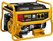 STEHER 5500 Вт, бензиновый генератор с электростартером (GS-6500E)
