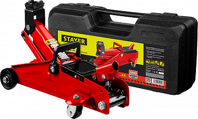 Купить STAYER R-22 RED FORCE, в кейсе, 2 т, 125 - 320 мм, подкатной домкрат для легковых а/м, Professional (43152-2-K) в интернет-магазине zubr-vrn в Воронеже