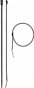 ЗУБР КОБРА, 3.6 x 280 мм, нейлон РА66, 50 шт, черные, кабельные стяжки с плоским замком, Профессионал (30935-36-280)