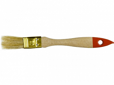 Купить ЗУБР УНИВЕРСАЛ, 20 мм, светлая щетина, деревянная ручка, плоская кисть (01099-020) в интернет-магазине zubr-vrn в Воронеже