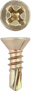 ЗУБР СОП, 13 х 3.9 мм, сверло, желтый цинк, 17500 шт, оконный саморез (4-300230-39-013)